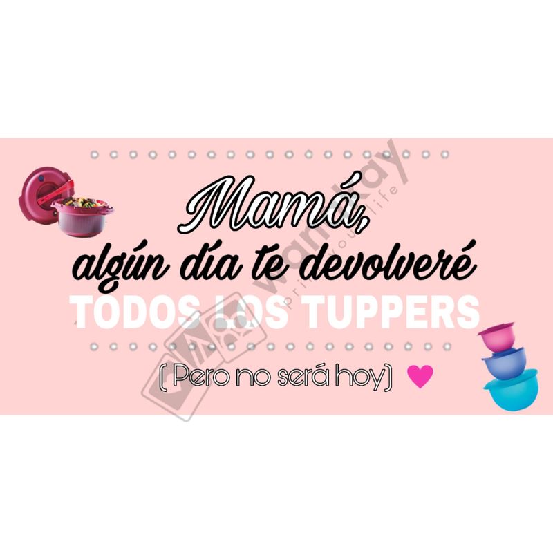 FOAM RECTANGULAR mama te devolvere los tuppers Marca de agua