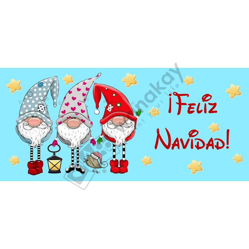 FOAM RECTANGULAR navidad 3 monigotes Marca de agua