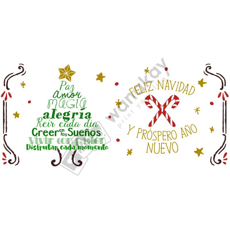 FOAM RECTANGULAR navidad arbol Marca de agua