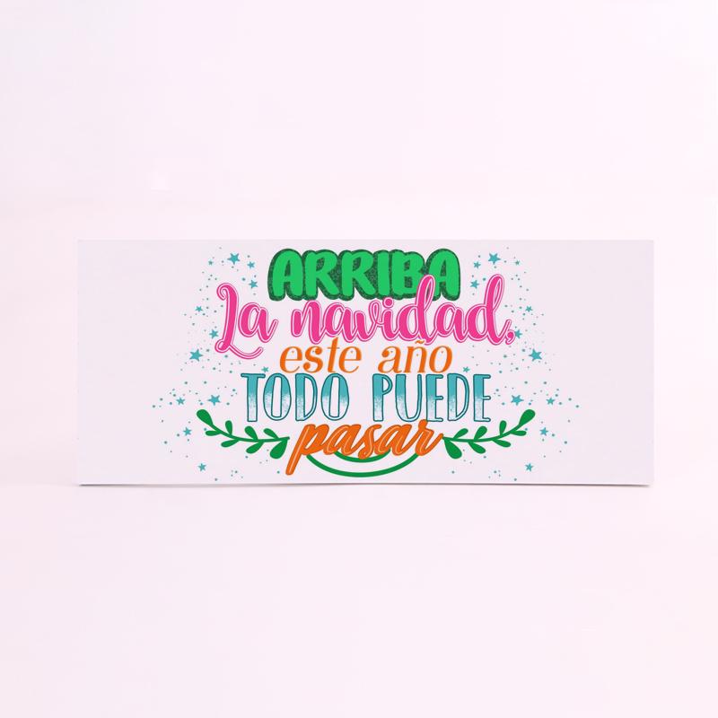 FOAM RECTANGULAR navidad arriba la navidad