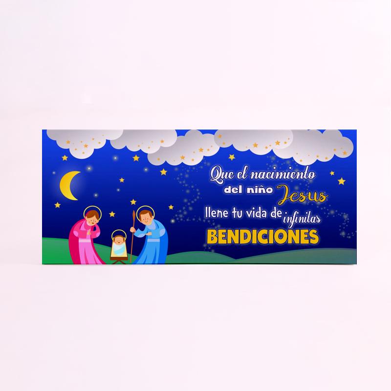 FOAM RECTANGULAR navidad belen bendiciones