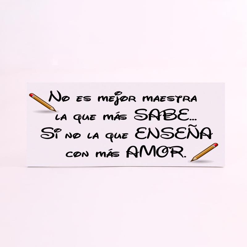 FOAM RECTANGULAR profesora enseña con amor