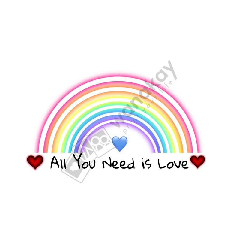 FOREX RECTANGULAR amor all you need is love marca de agua