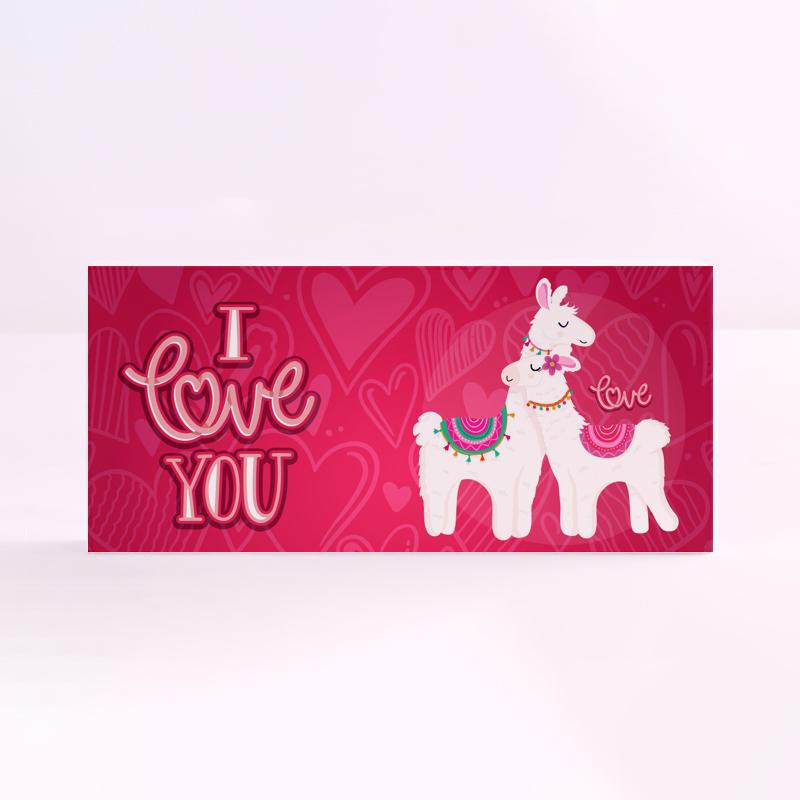 FOREX RECTANGULAR amor i love you llamas