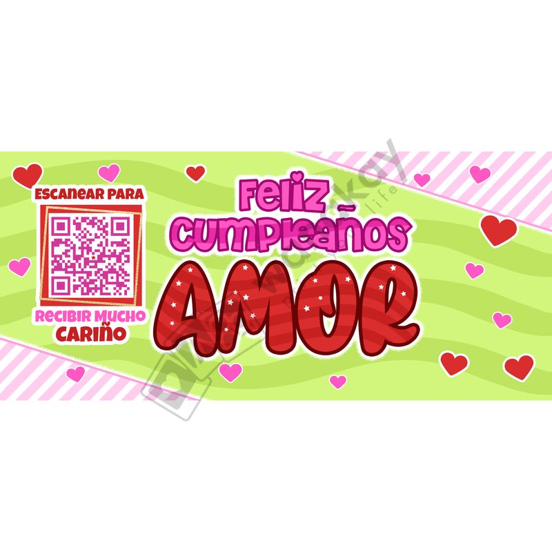 FOREX RECTANGULAR cumple feliz cumpleaños amor marca de agua