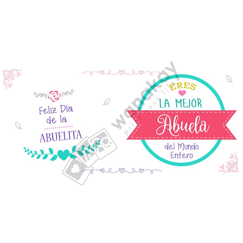 FOREX RECTANGULAR familia abuela la mejor del mundo marca de agua