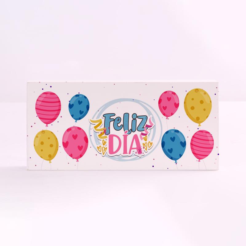 FOREX RECTANGULAR feliz dia azul y rosa