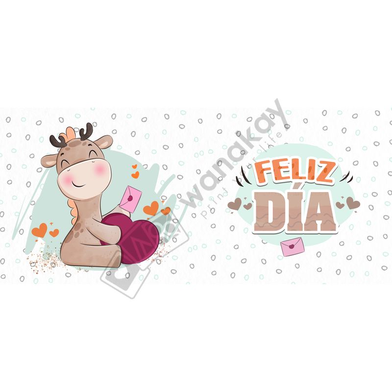 FOREX RECTANGULAR feliz dia jirafa marca de agua