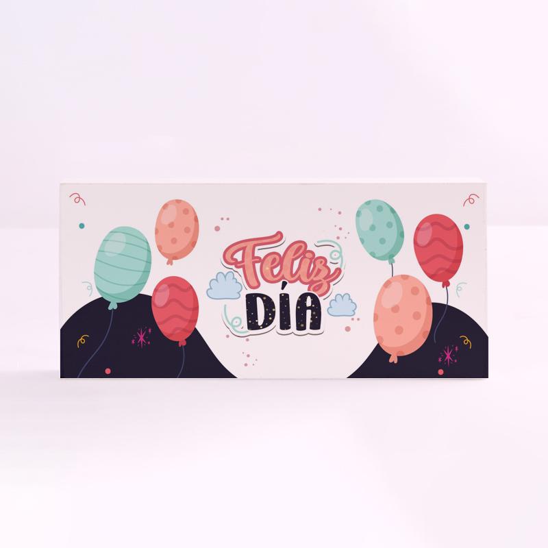 FOREX RECTANGULAR feliz dia rosa y azul