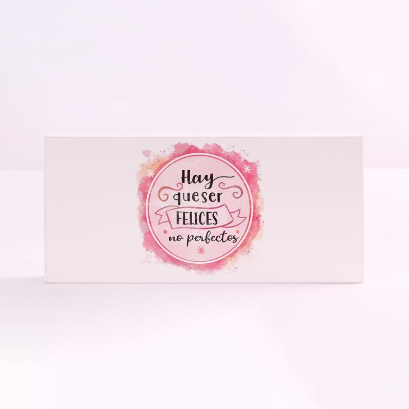 FOREX RECTANGULAR frase hay que ser felices, no perfectos