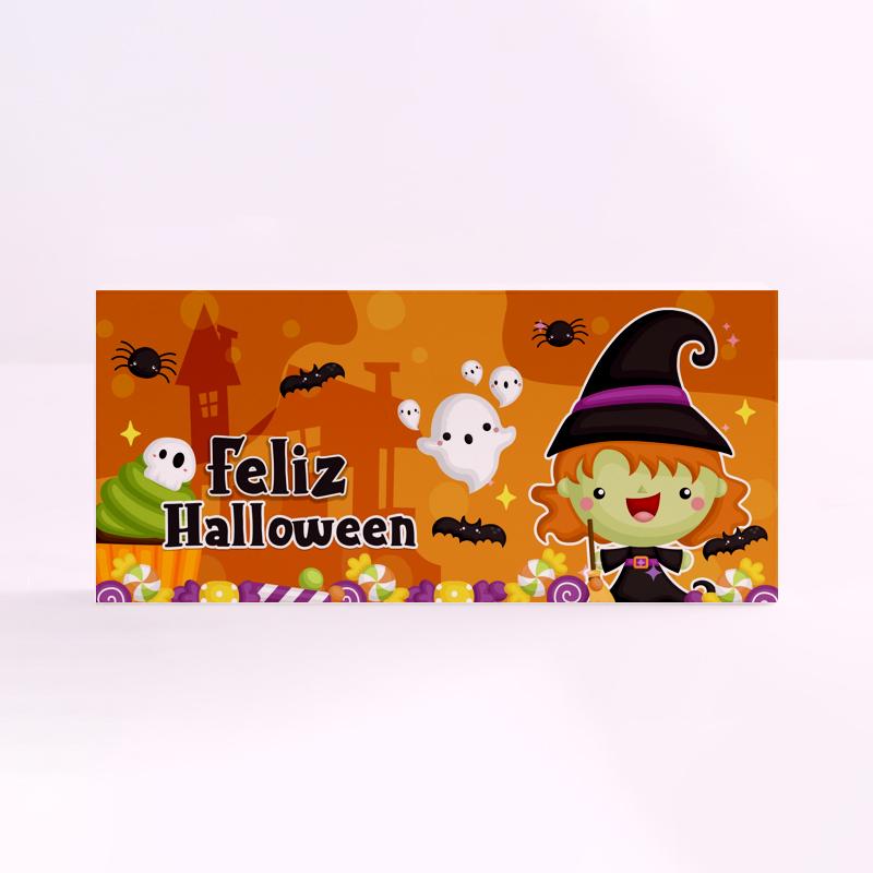 FOREX RECTANGULAR halloween bruja naranja