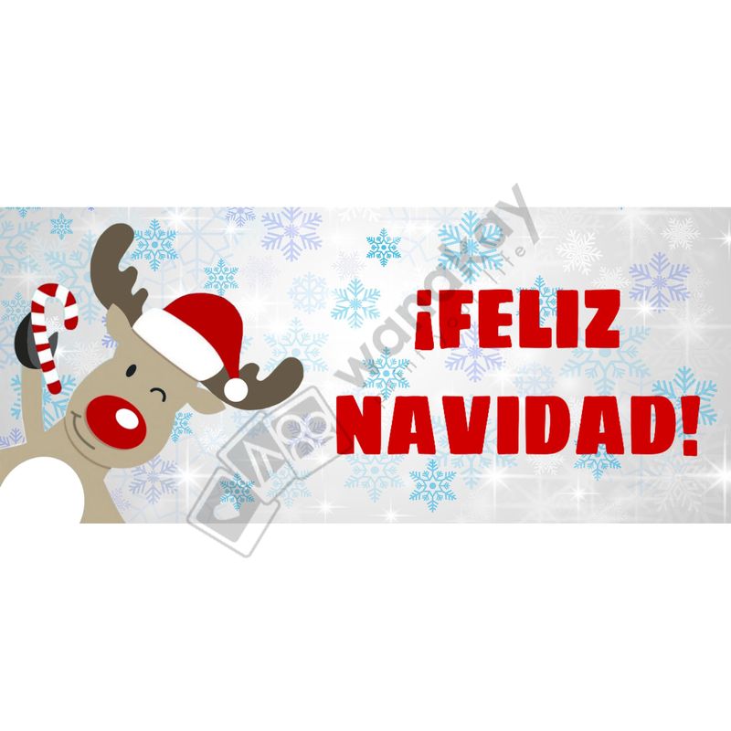FOREX RECTANGULAR navidad reno copos marca de agua