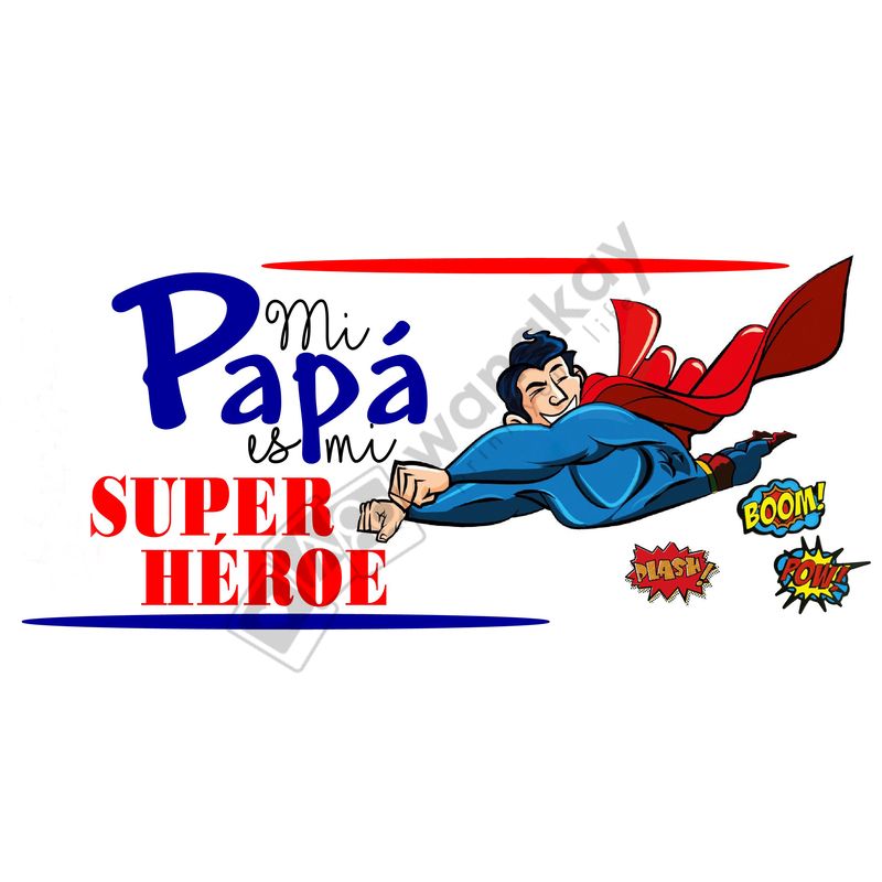 FOREX RECTANGULAR papa super heroe marca de agua