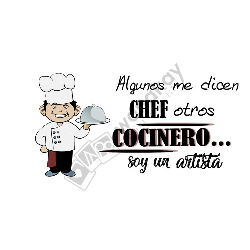 FOREX RECTANGULAR profesion cocinero nuevo marca de agua