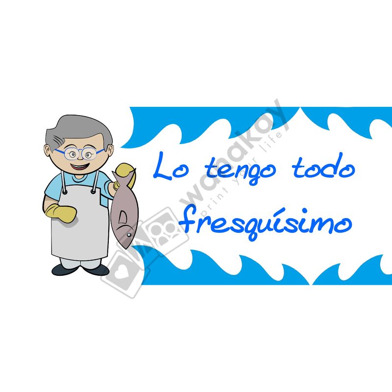 FOREX RECTANGULAR profesion pescadera marca de agua