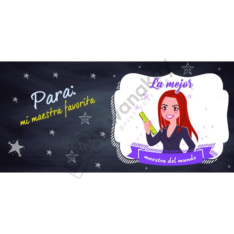 FOREX RECTANGULAR profesion profesora favorita marca de agua