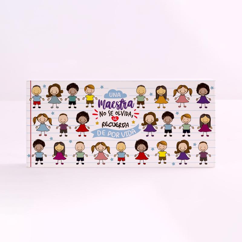 FOREX RECTANGULAR profesion profesora una maestra no se olvida, se recuerda de por vida