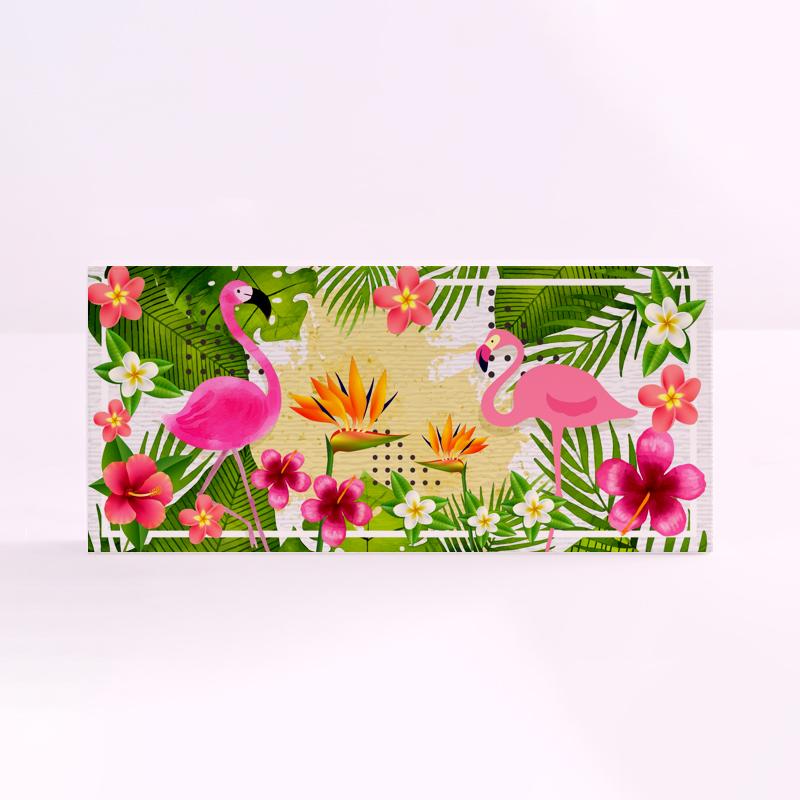FOREX RECTANGULAR verano flamencos flores