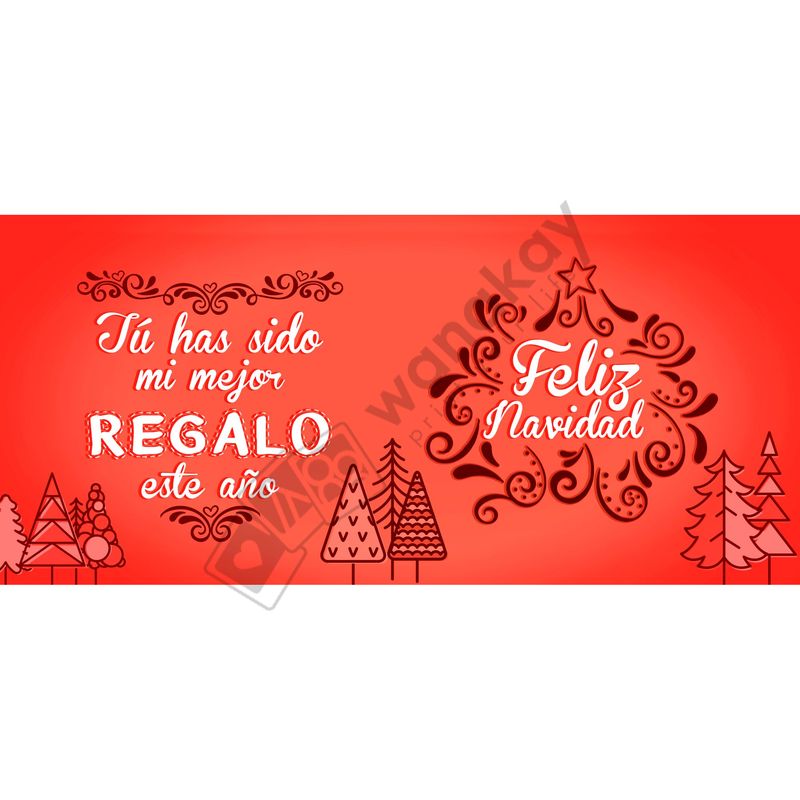 FOAM RECTANGULAR navidad mi mejor regalo Marca de agua