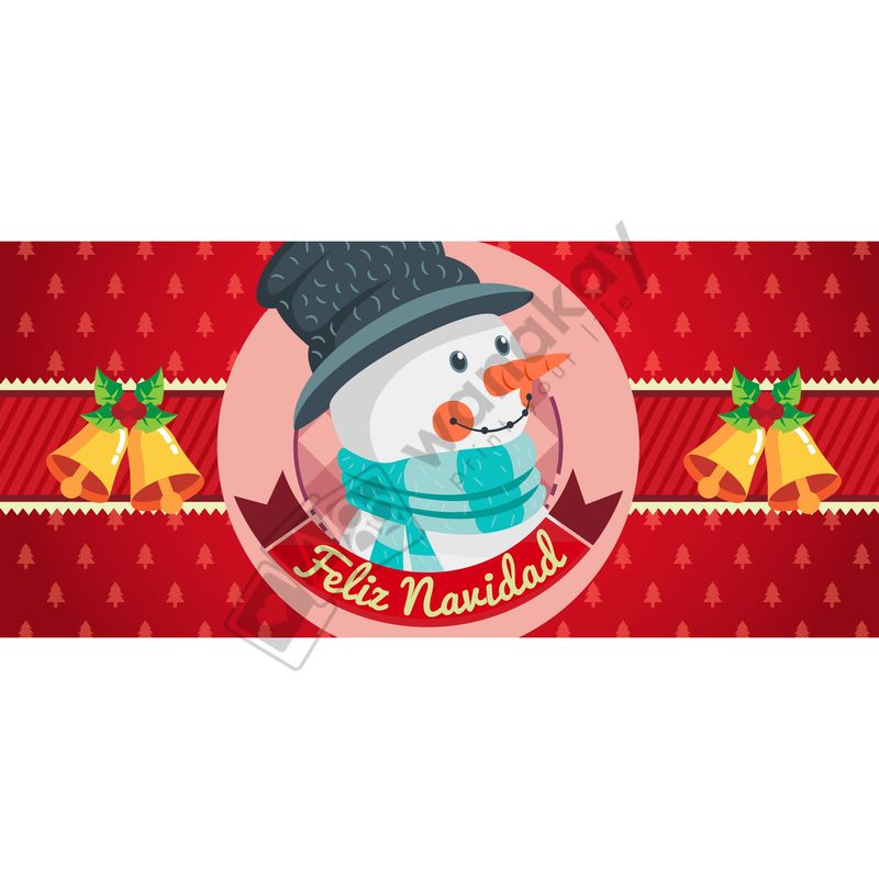FOAM RECTANGULAR navidad muñeco Marca de agua