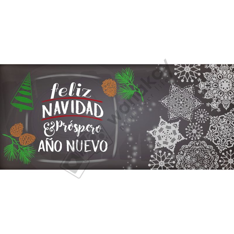 FOAM RECTANGULAR navidad prospero año nuevo Marca de agua