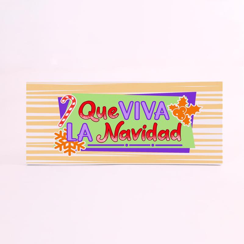 FOAM RECTANGULAR navidad que viva