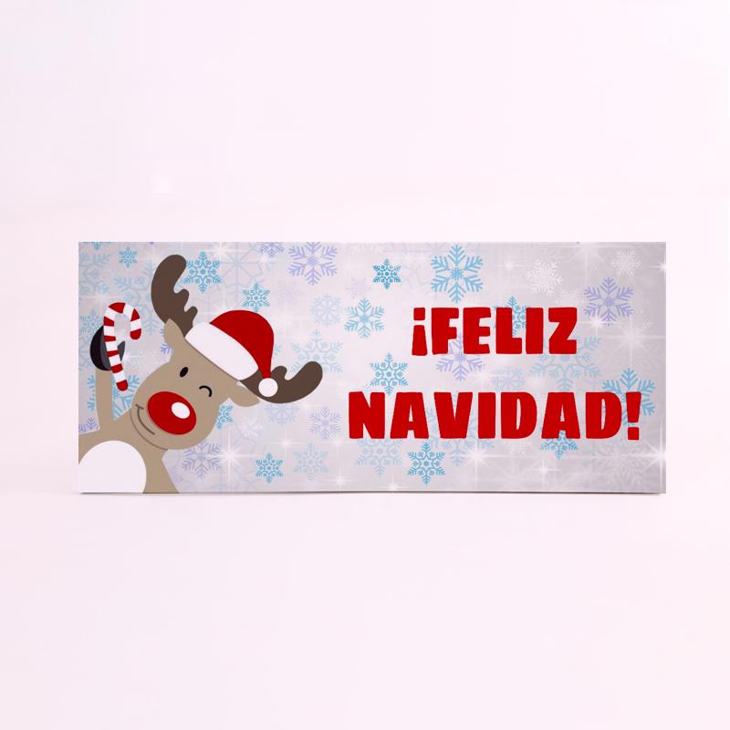 FOAM RECTANGULAR navidad reno copos