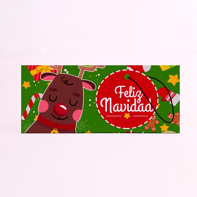 FOAM RECTANGULAR navidad reno verde