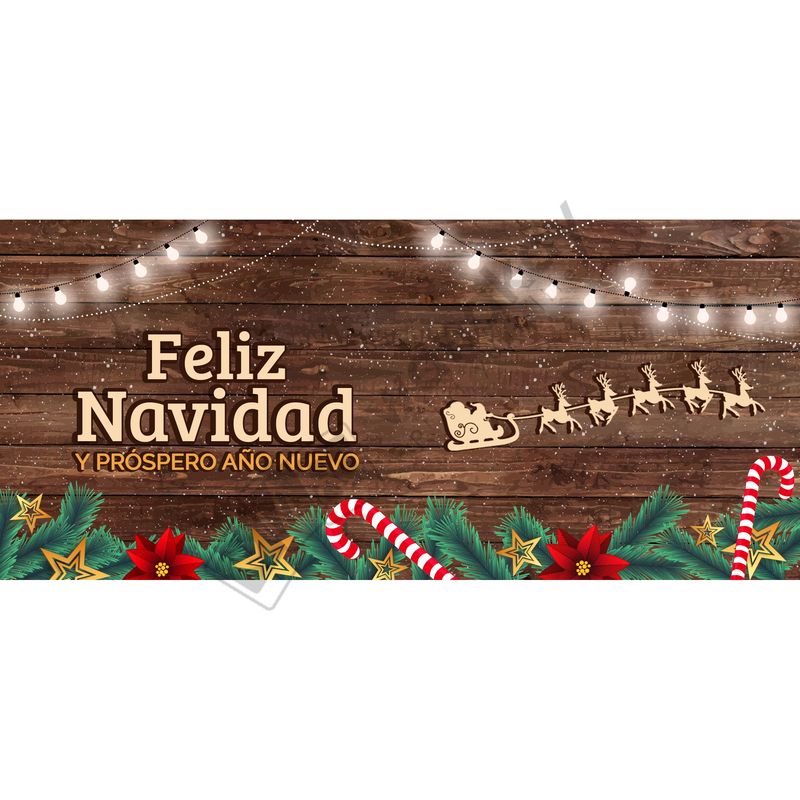 FOAM RECTANGULAR navidad renos Marca de agua