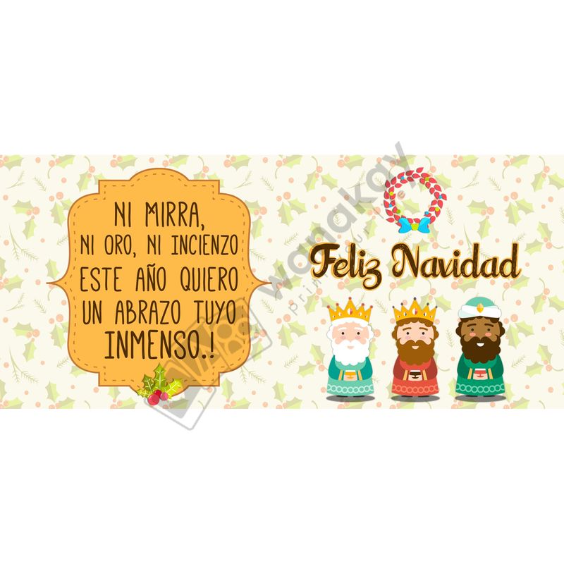 FOAM RECTANGULAR navidad reyes Marca de agua
