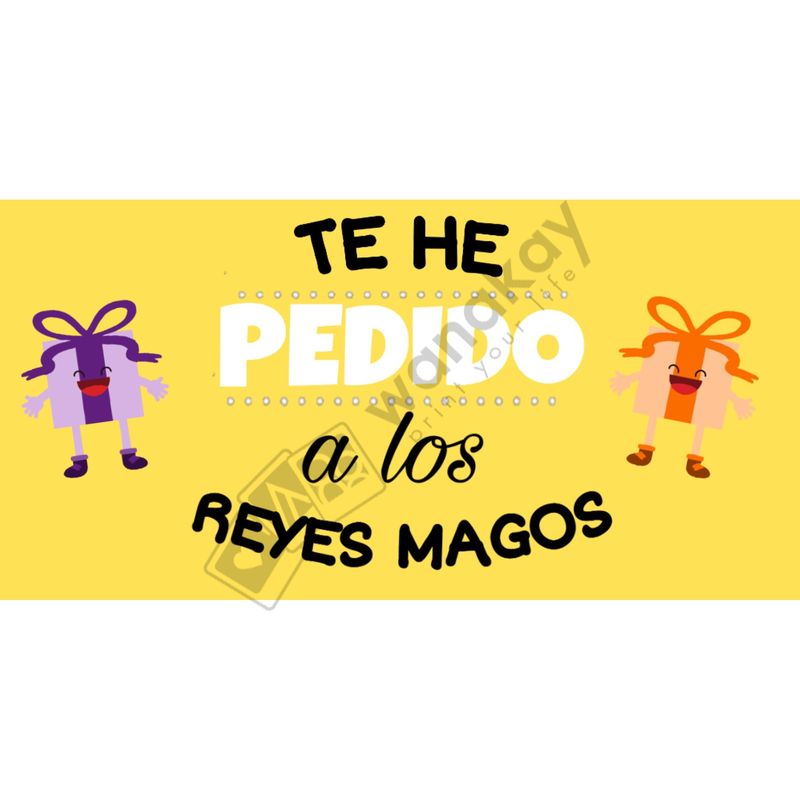 FOAM RECTANGULAR navidad reyes magos Marca de agua