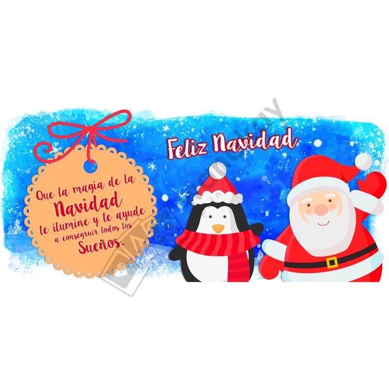 FOAM RECTANGULAR navidad sueños Marca de agua