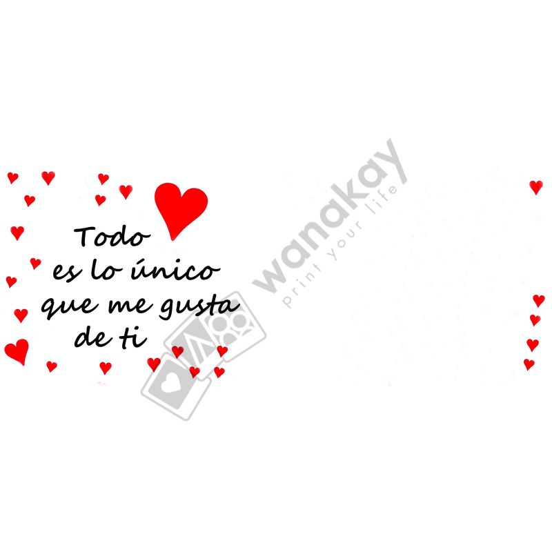 FOREX RECTANGULAR amor me gusta todo de ti 10x25 marca de agua
