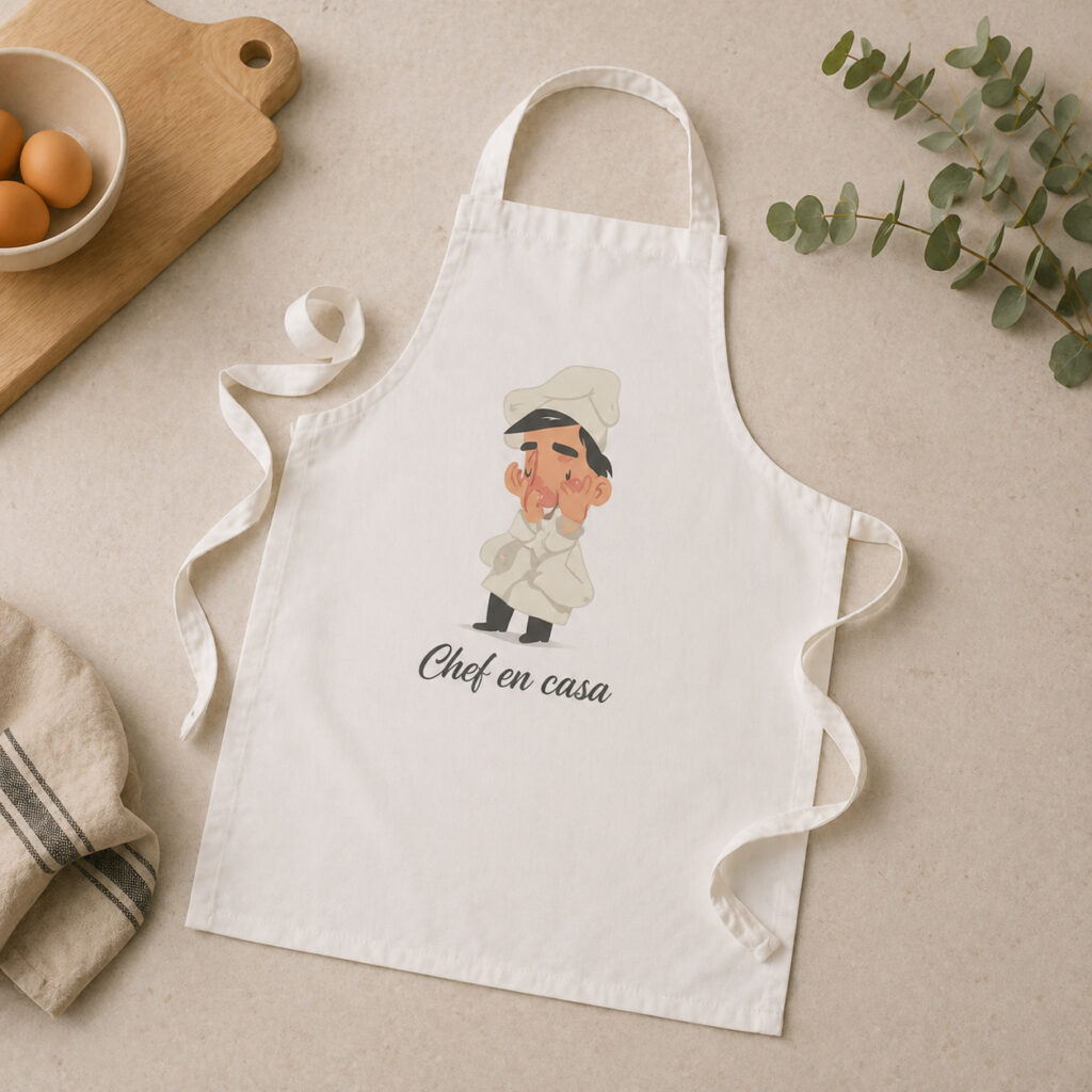 delantal personalizado con foto