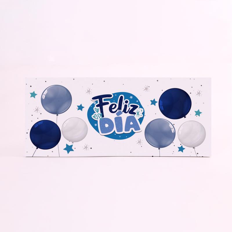 FOAM RECTANGULAR feliz dia azul