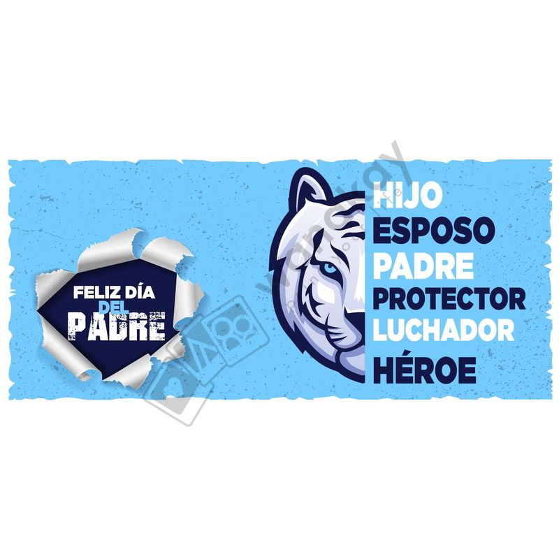 FOAM RECTANGULAR papa animales (14) Marca de agua