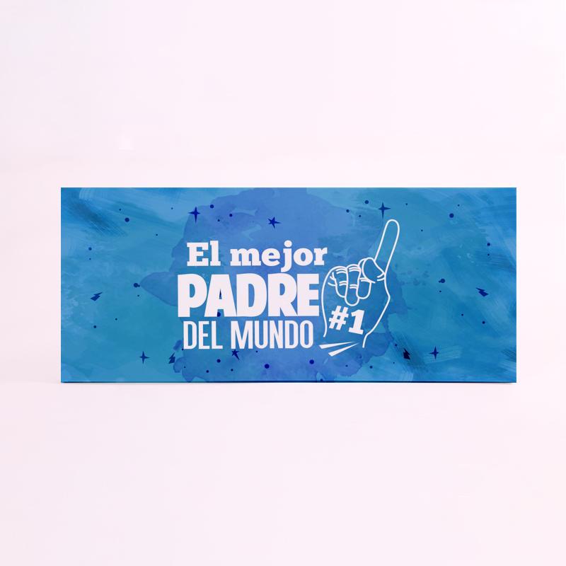 FOAM RECTANGULAR papa el mejor padre del mundo