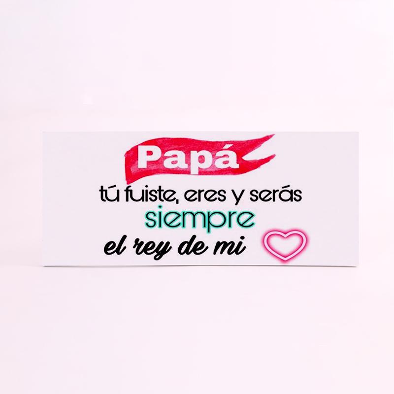 FOAM RECTANGULAR papa rey de mi corazon