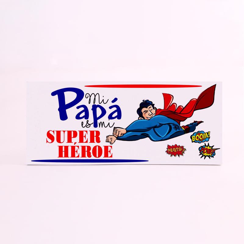 FOAM RECTANGULAR papa super heroe