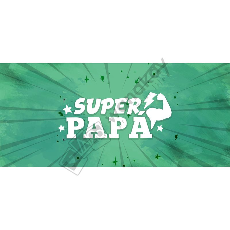 FOAM RECTANGULAR papa super papa verde Marca de agua