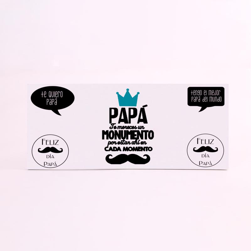 FOAM RECTANGULAR papa te mereces un monumento