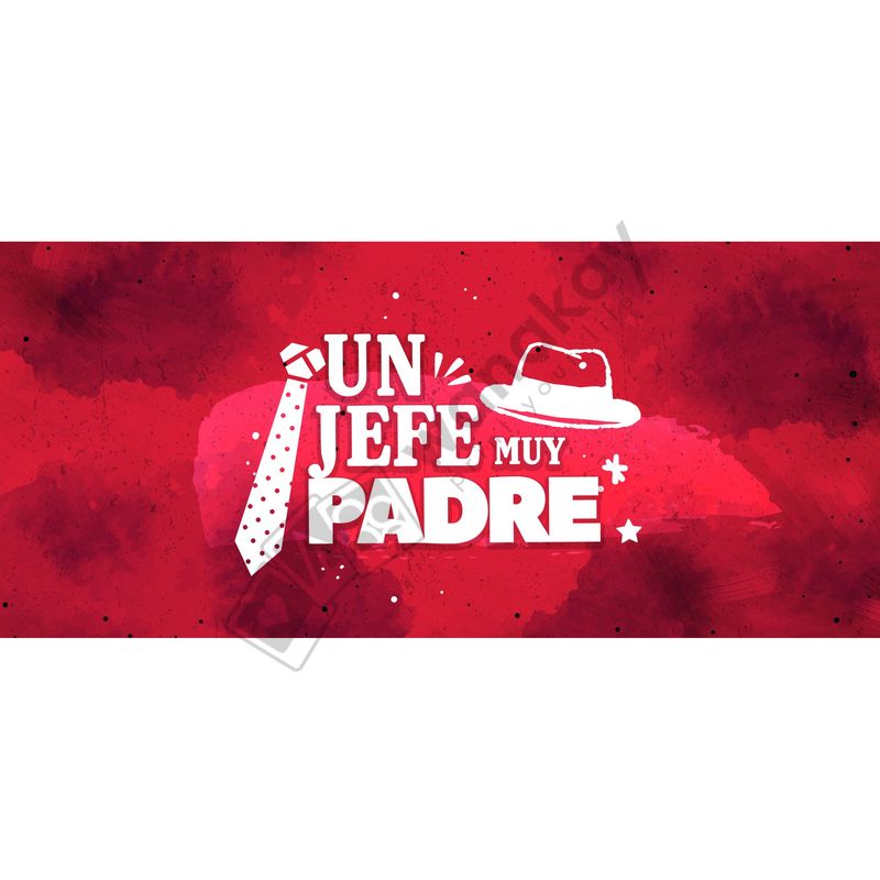 FOAM RECTANGULAR papa un jefe muy padre Marca de agua