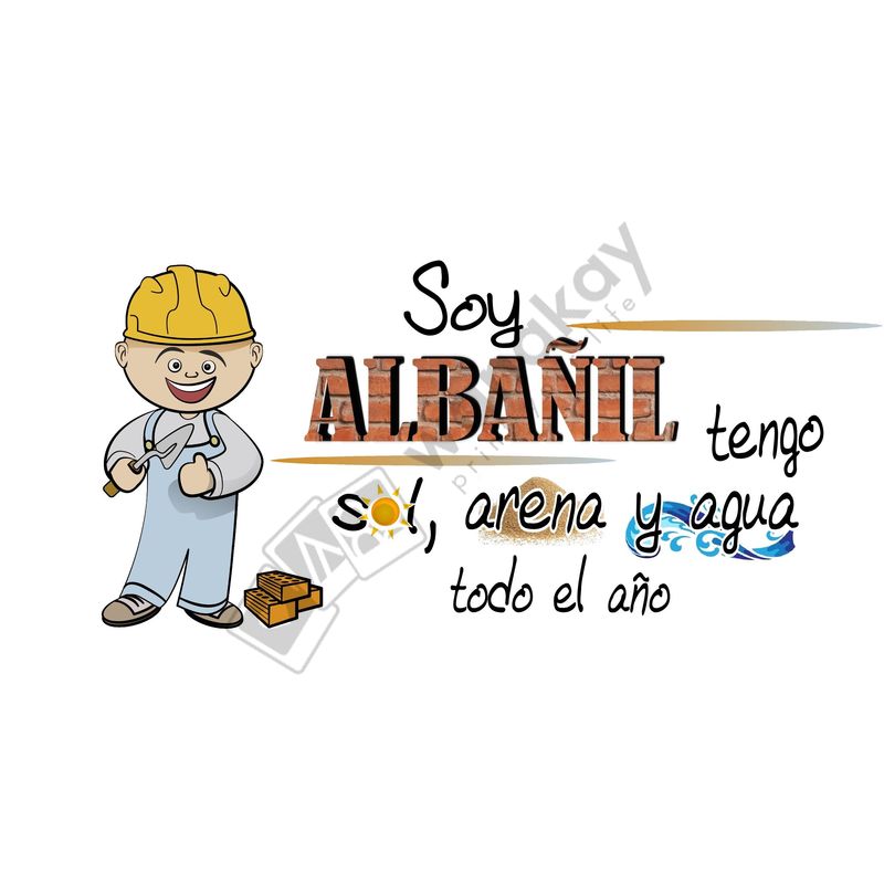 FOAM RECTANGULAR profesion albañil Marca de agua