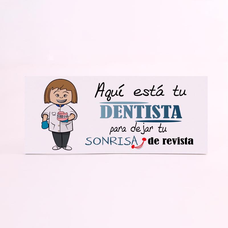 FOAM RECTANGULAR profesion dentista mujer