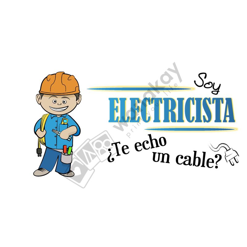FOAM RECTANGULAR profesion electricista Marca de agua