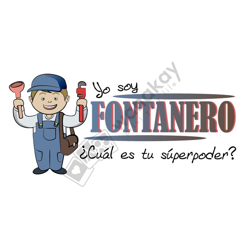 FOAM RECTANGULAR profesion fontanero Marca de agua