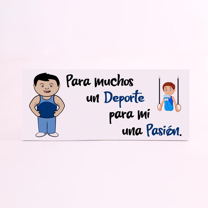 FOAM RECTANGULAR profesion gimnasta chico