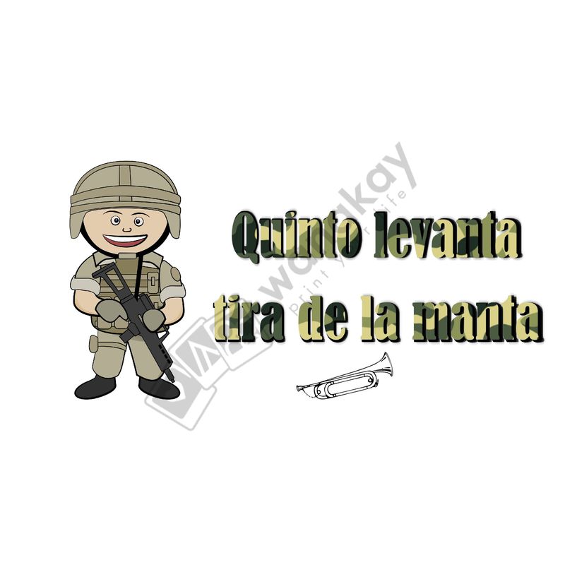 FOAM RECTANGULAR profesion militar Marca de agua
