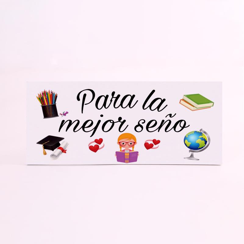FOAM RECTANGULAR profesion profesora la mejor seño