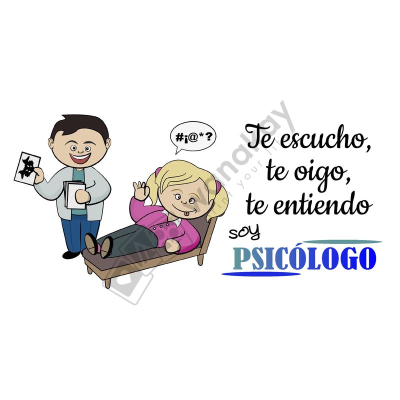 FOAM RECTANGULAR profesion psicologo Marca de agua